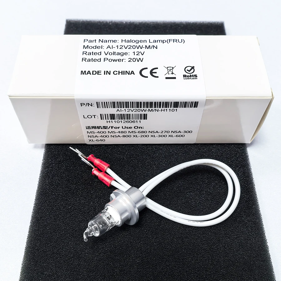 Erba 12V20W Halogen Lamp XL-100 XL-200 XL-300 XL-600 XL-640 Neusoft NSA-300 NSA-400 NSA-800 Biochemical Analyzers