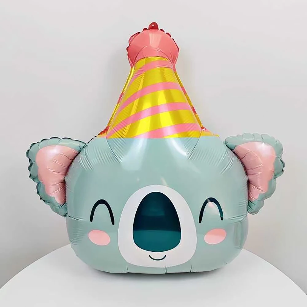 الحيوان الألومنيوم فيلم بالون الكسل الأسد الدب الزرافة النمر الفيل الضفدع بالون حديقة الحيوان موضوع عيد ميلاد ، دش ، عطلة الديكور