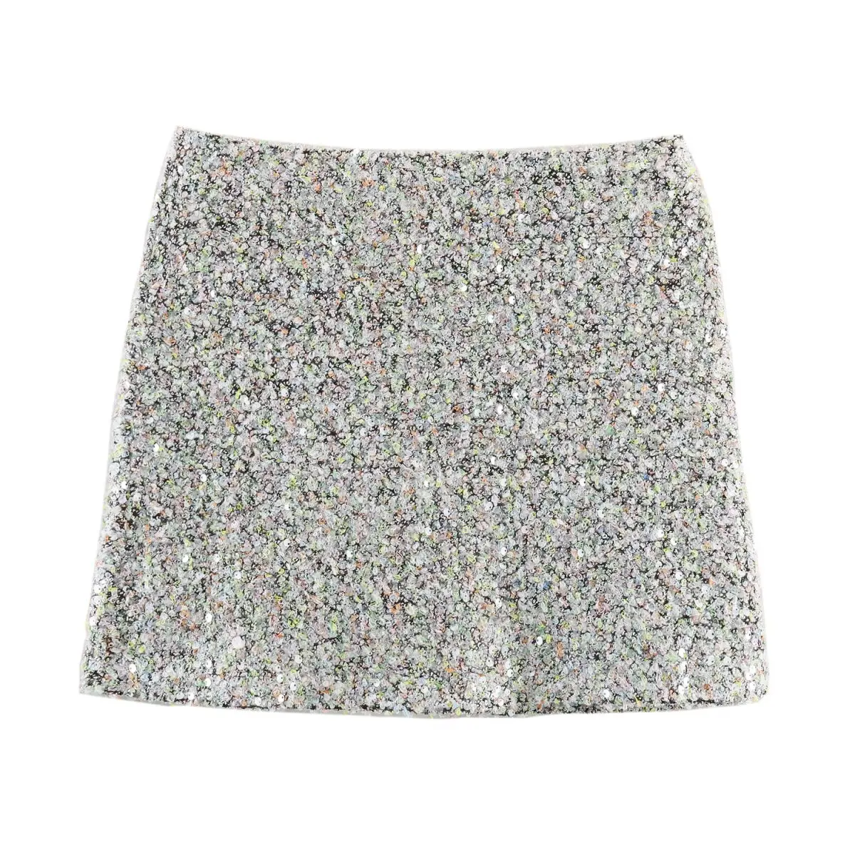 

2025 Новая женская одежда в европейском и американском стиле. Модная и универсальная юбка с высокой талией и бисером.