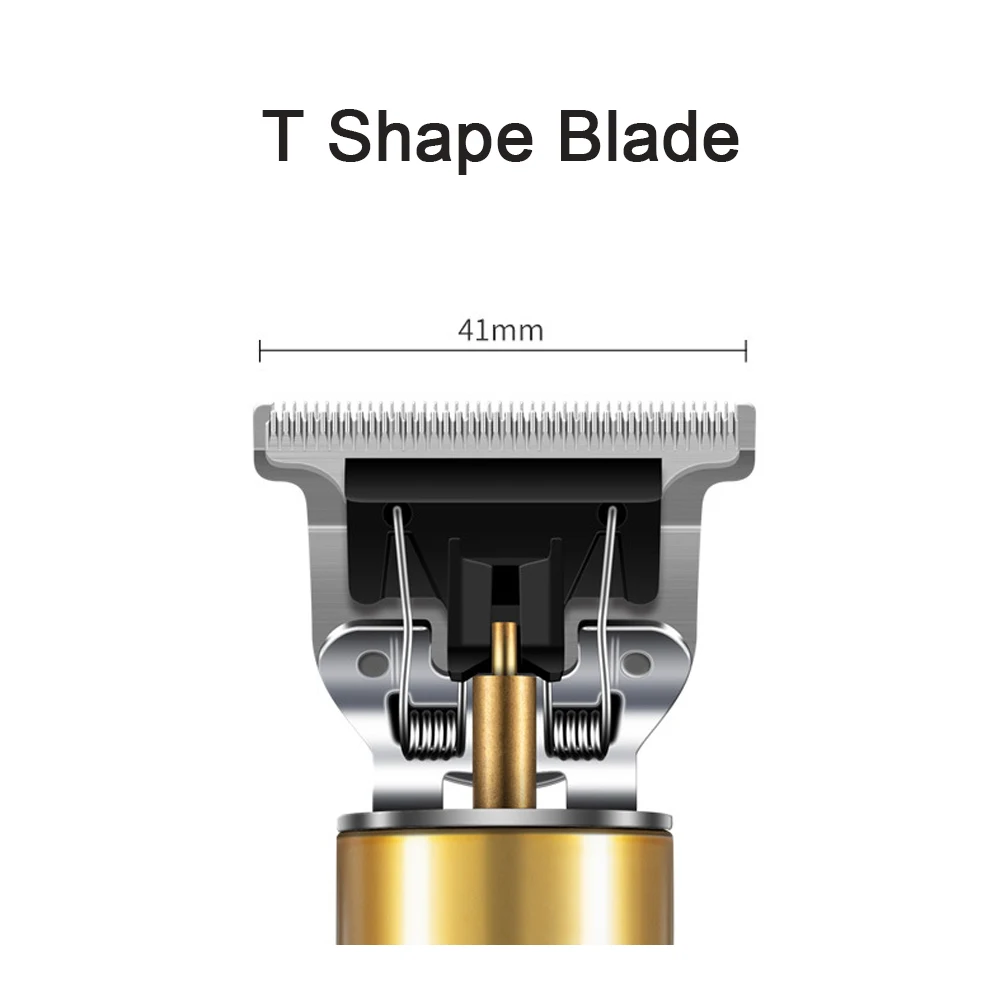 T-Shape Blade Hair Clipper For Bald Head Hair Trimmer Lightweight USB Rechargeable Hair Cutting Tools LCD Display