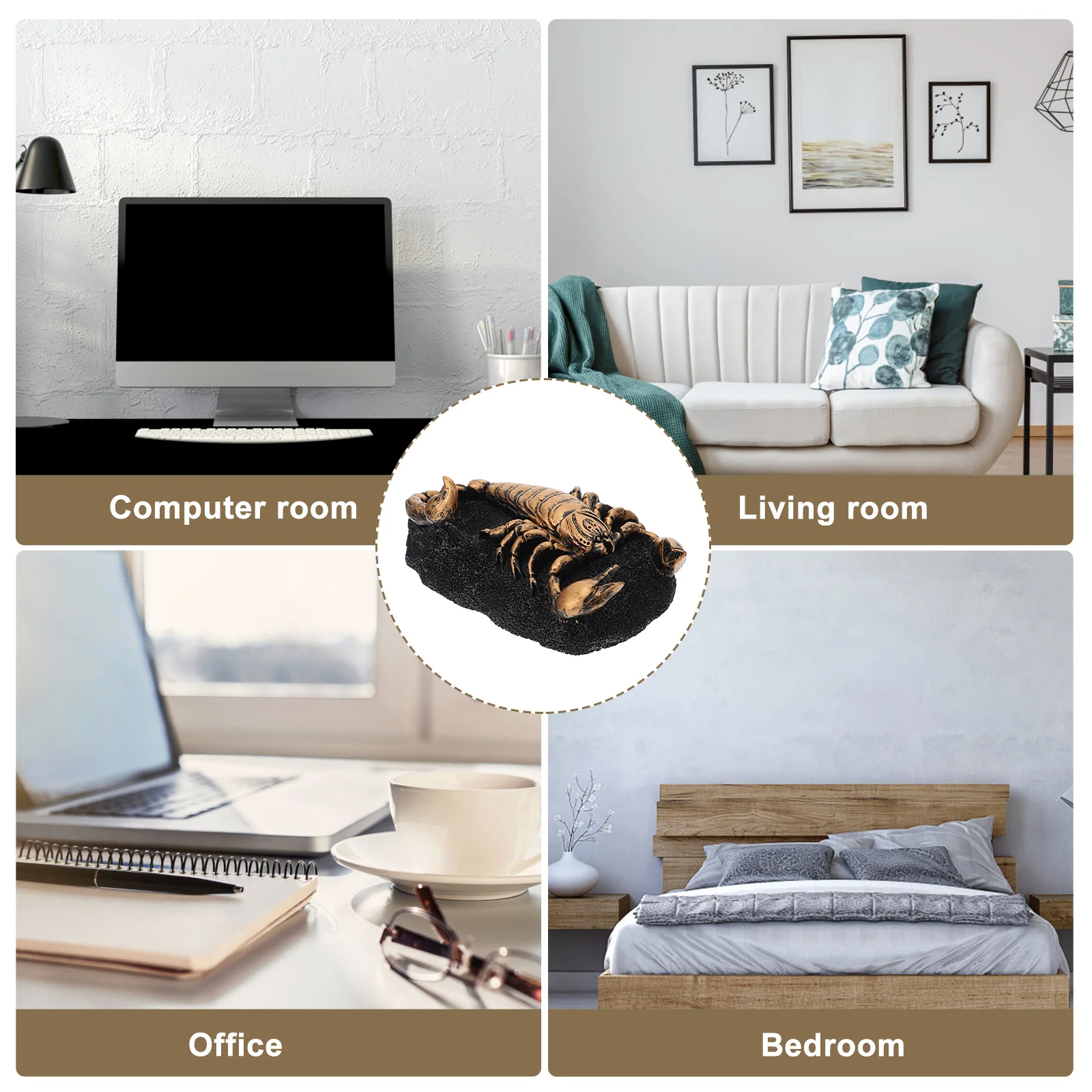 

Crystal Balls Resin Scorpion Display Base Decorative Sphere Globe Stand Home Party Decor Crystal Balls Display Holder