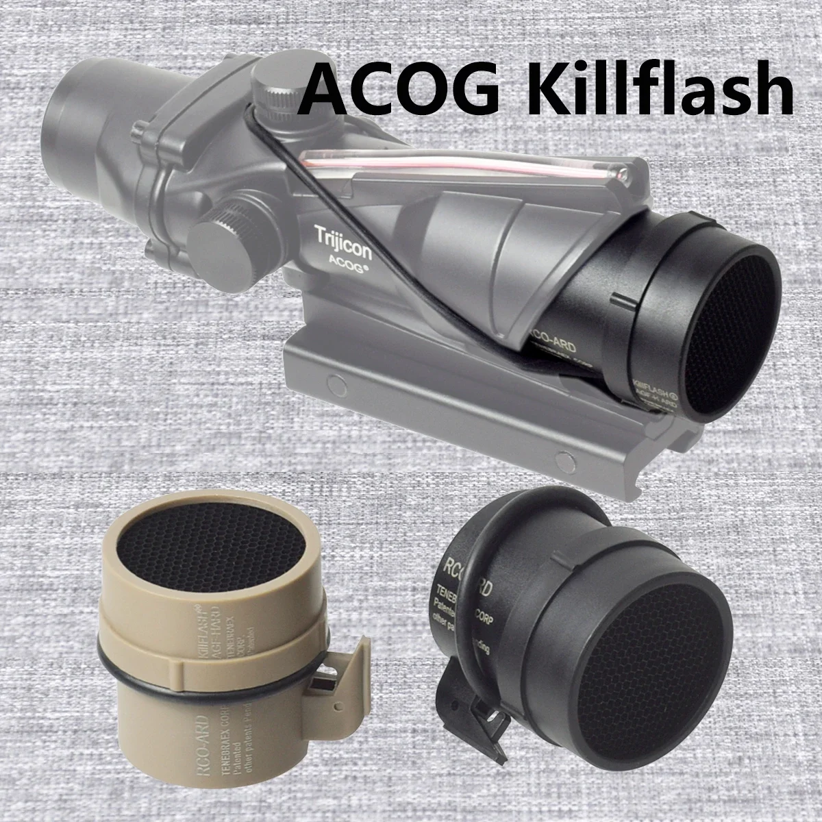 Tactical Trijicon ACOG 1X32 4X32 Scope Killflash Metal Mesh Cover Cap Front Lens Protector Anti-Reflection Honeycomb For Hunting