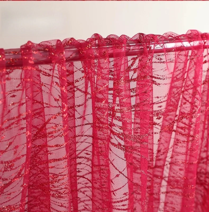 High end Foil Stamping mesh mesh fabric  DIY wedding veil background decoration  wedding dress fabrics for sewing