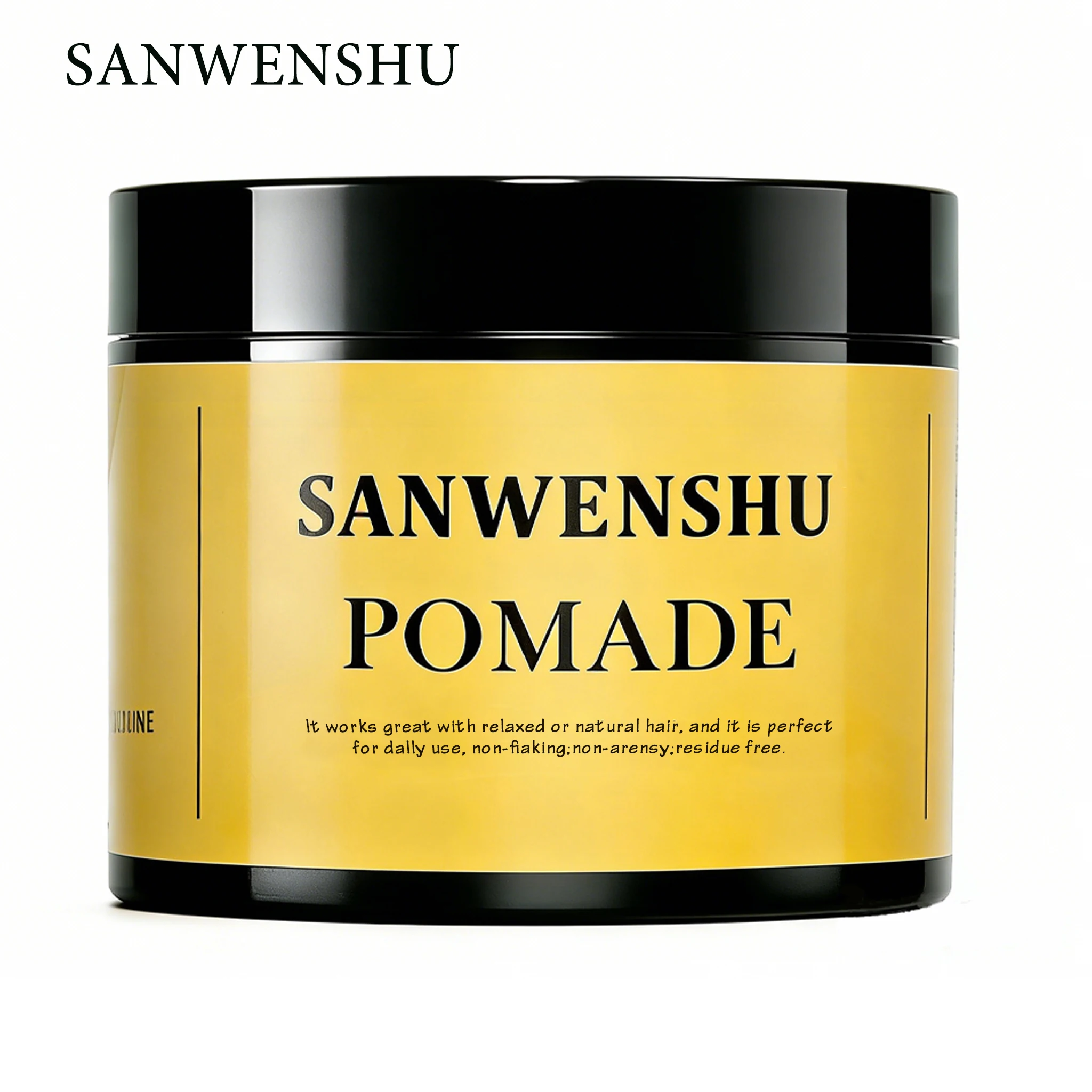 

Воск для волос сильной фиксации Ароматическая помада для волос против вьющихся волос Естественный вид Нежирный Легко моется для мужчин и женщин Ароматизированный воск для укладки