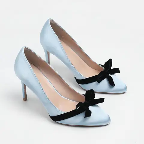 12 best sales नीली ऊँची एड़ी - №6