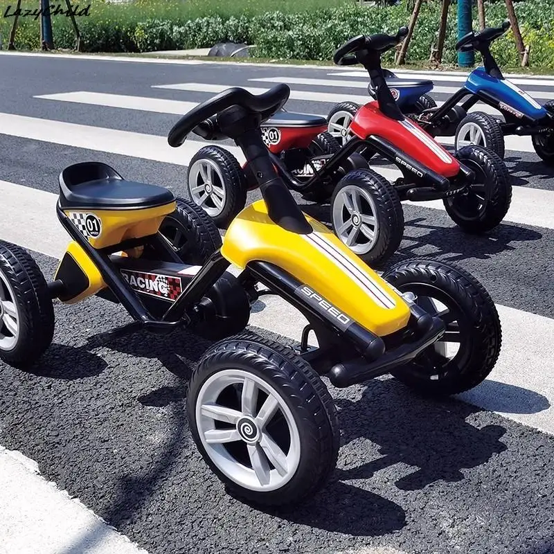 LazyChild Tricycle For Children From 1 To 6 Years Go-Kart Flexible Easy Children's Bicycle Stable Pedal Cars For Children