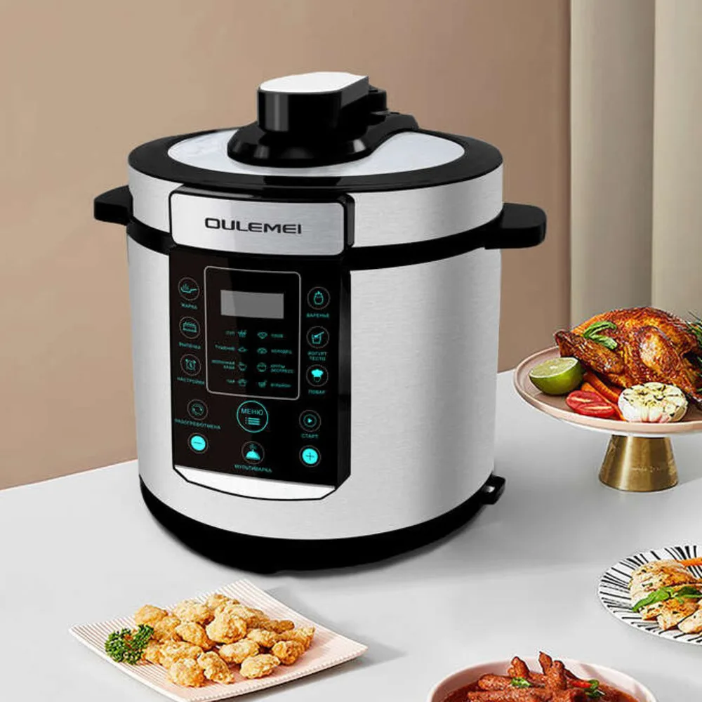 Il più recente pentola a pressione elettrica digitale programmabile intelligente da 6 litri pentola di riso per uso domestico multifunzionale in alluminio in acciaio inossidabile