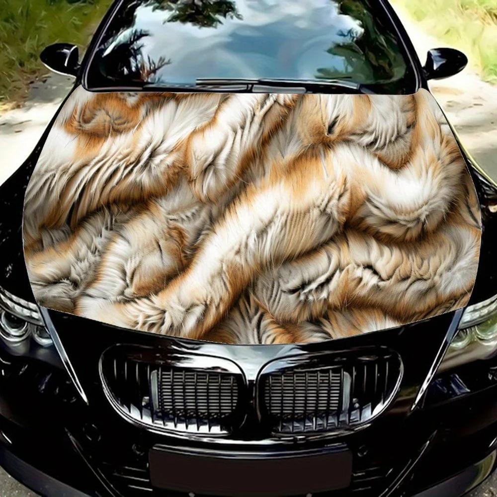 

Texture Pattern of Tiger Pattern Car Hood Wrap Color Vinyl Sticker Truck Graphic Bonnet Auto Accessories Decoration Decal Gift