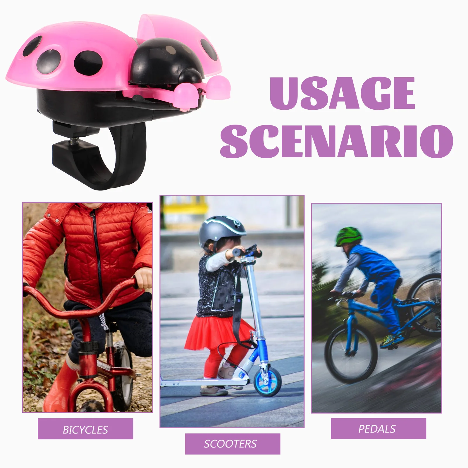 

Cute Bicycle for Kids Toddler Handlebar Bells Retro Accessories Durable Ring Strong Warning Sound Easy to Use Bike for Children