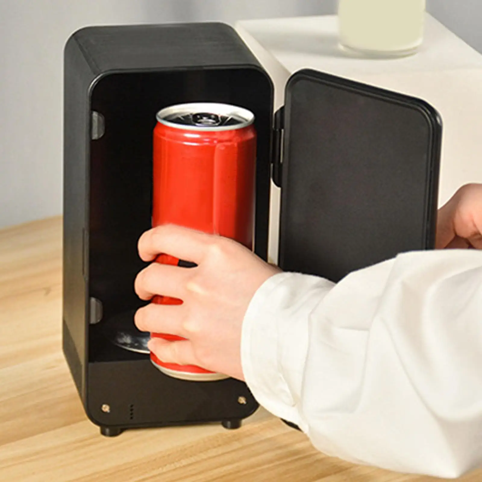 Mini Fridge Coffee Water Milk Cooler and Warmer for Laptop PC Computer Boat