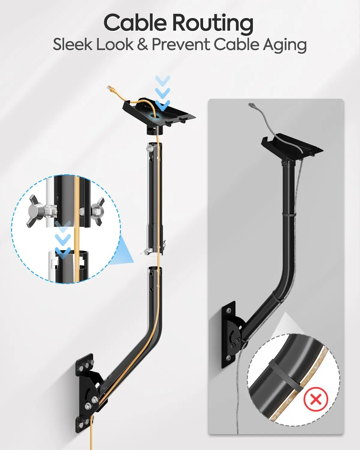 StarLink Gen3 Roof Mount Stand Adjustable Metal Bracket For Rv Camper Outdoor Mobility Satellite Antenna Fixation Base