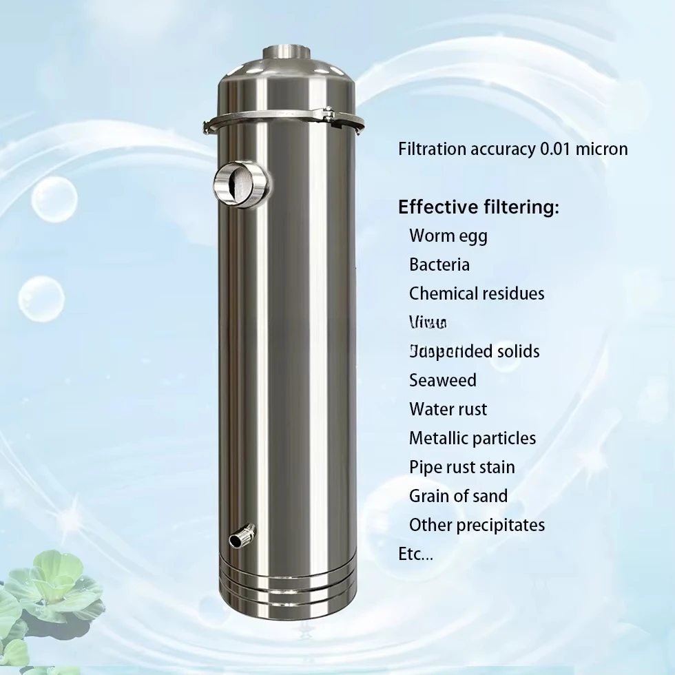 K254-40000L/H 304 Stainless Steel Industrial Water Filter Small Outdoor  Ultrafiltration Pool for Station Water Station