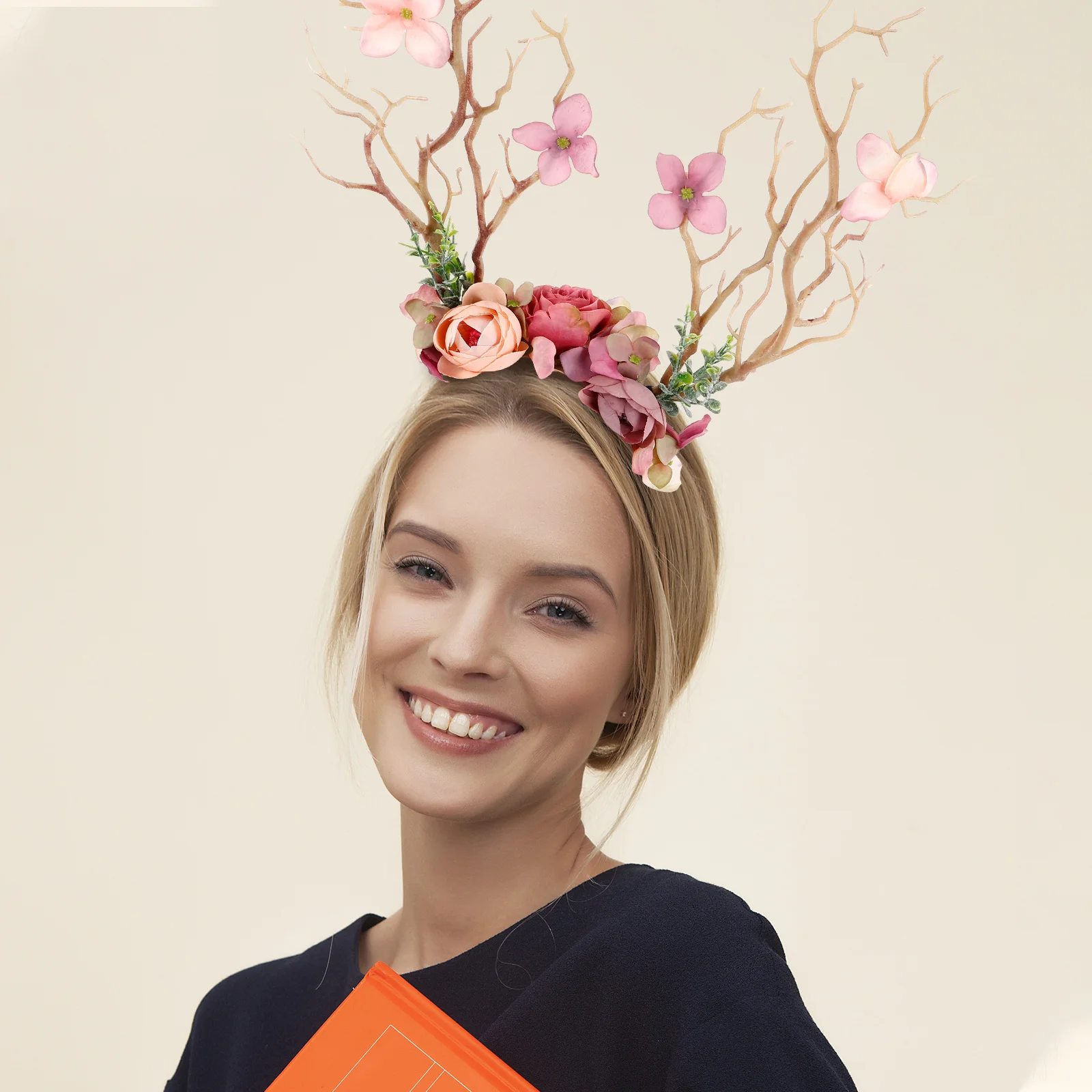 Creatieve boomtak elanden haarband kerst hoofddeksels feestelijke feestaccessoire kerst haar hoepel vakantiedecoratie