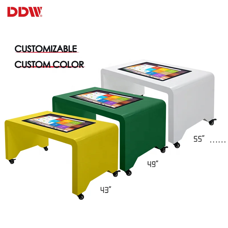 32 43 49 55 Inch Digital Lcd Smart Interactive Multi Touch Screen Coffee Table