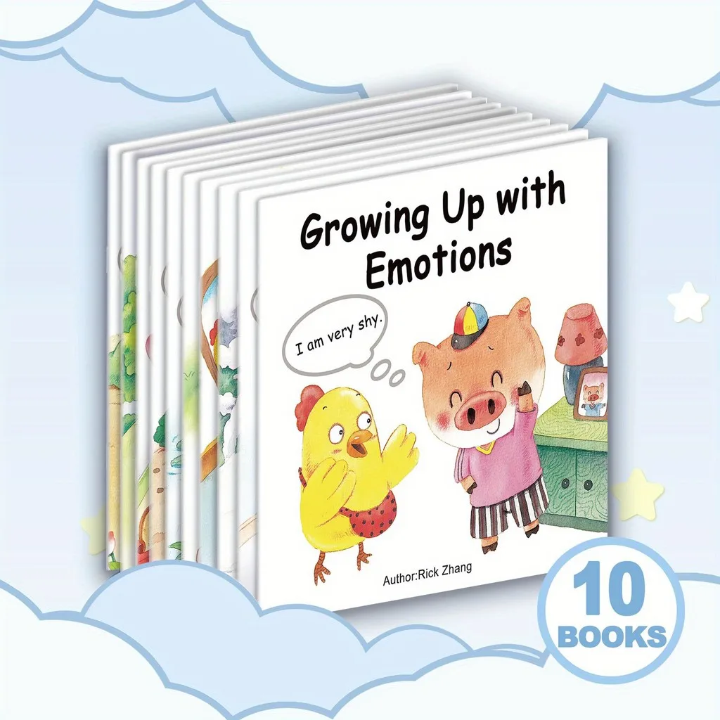 

Growing Up with Emotions 10-Book Set or 1pc| Complete Children’s Emotion & Feelings Series | Social-Emotional Learning Stories