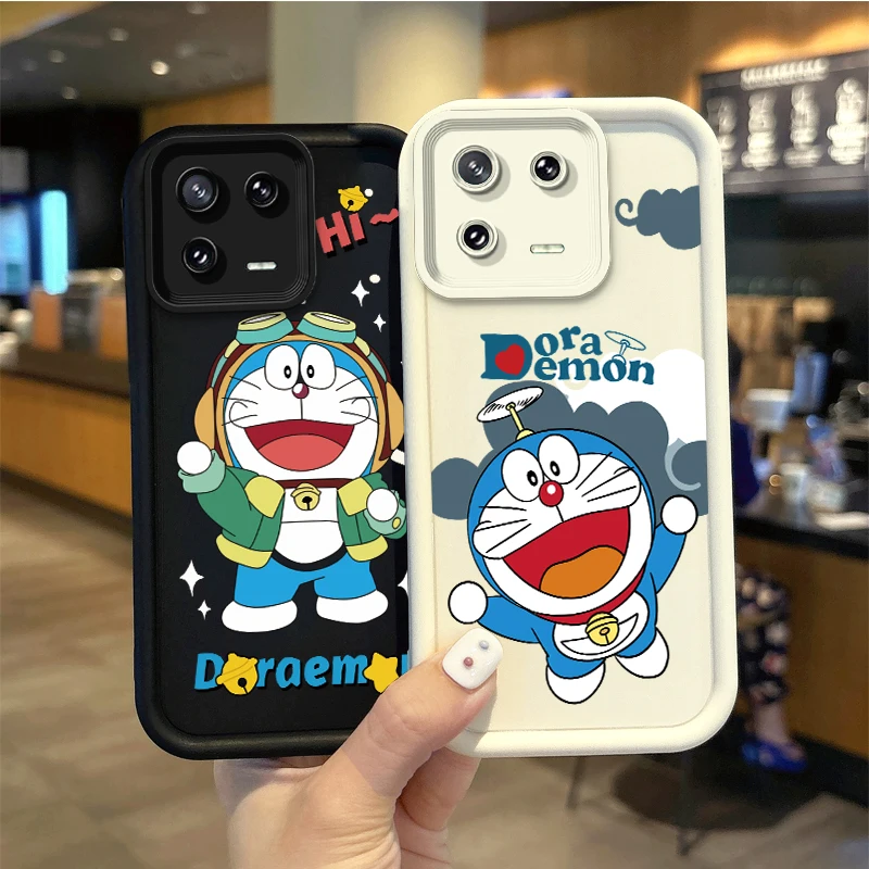 

New Doraemon Cute Cartoon Phone Case For XiaoMi 14 13 12 11T Pro 13 12 11 Lite Poco F6 F5 X5 X3 Pro Shockproof Protective Cover
