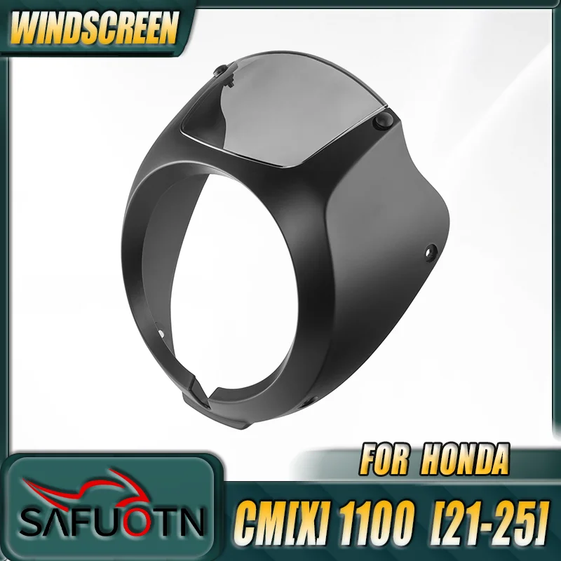 

Headlight Fairing Front Cowl Cover Mask for Honda Rebel CM CMX 1100 2021-2025 Windshield Protector Cafe Racer