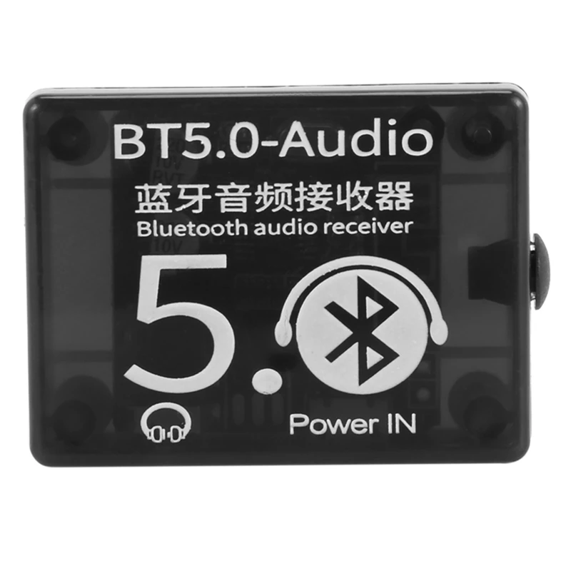 Placa decodificadora de áudio bt5.0 + caixa, mp3, bluetooth, módulo de áudio, sem perdas, alto-falante de carro, placa amplificadora de áudio, receptor de áudio diy