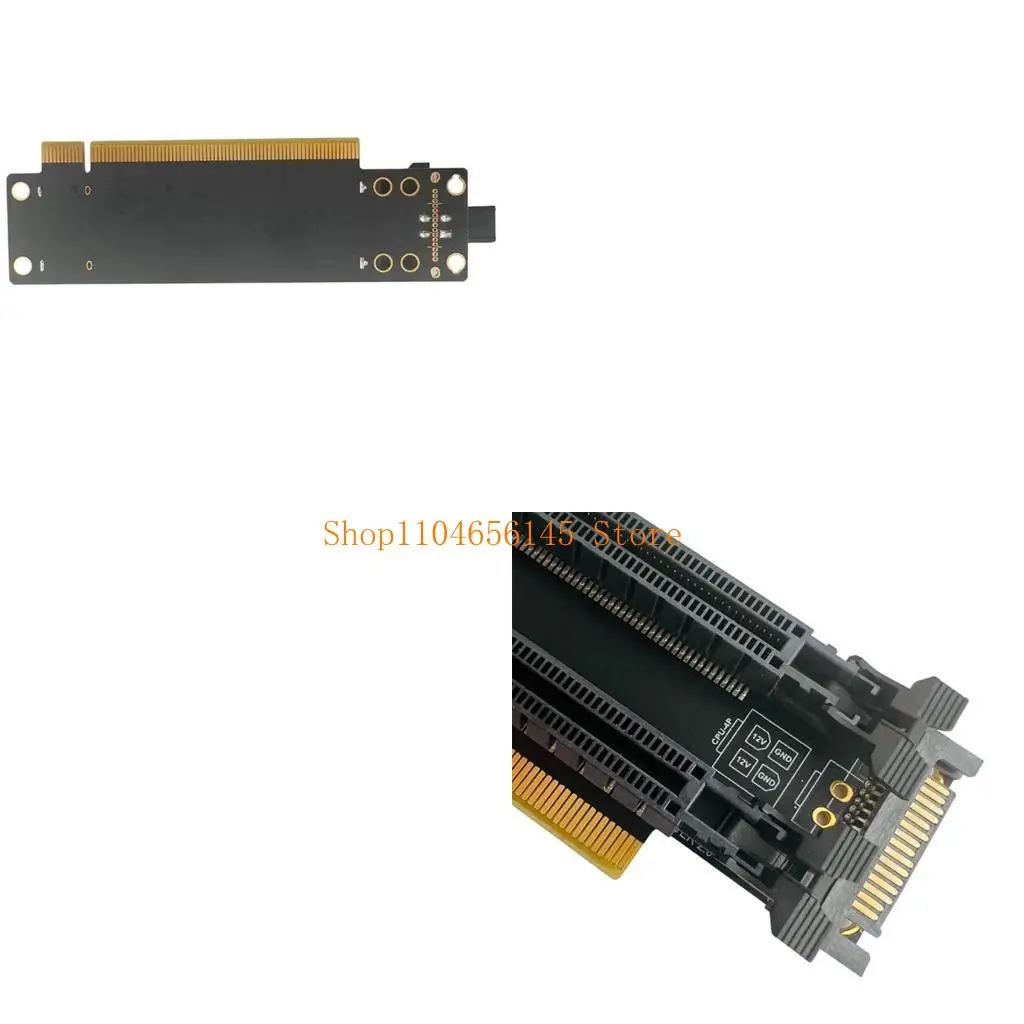 

5asd PCIE x16 to x8x8 Карта расширения PCIE x16 1–2 Карта адаптера Gen4 4P Разделительная карта порта питания для