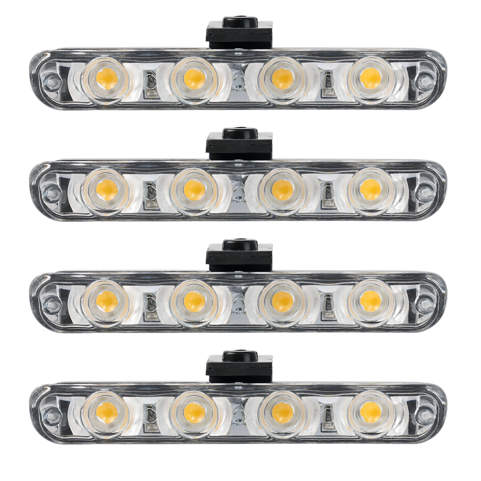 Universal 12V LED Warning Light Strobe Grille Flashing Light Bar Truck Beacon Lamp Amber Beacon Traffic Emergency SUV Pickup