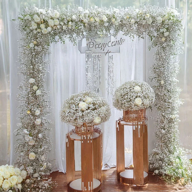 

2M Artificial Starry Sky Flower Arrangement Wedding Decoration Background Window Lintel Arrangement Dining Table Roses