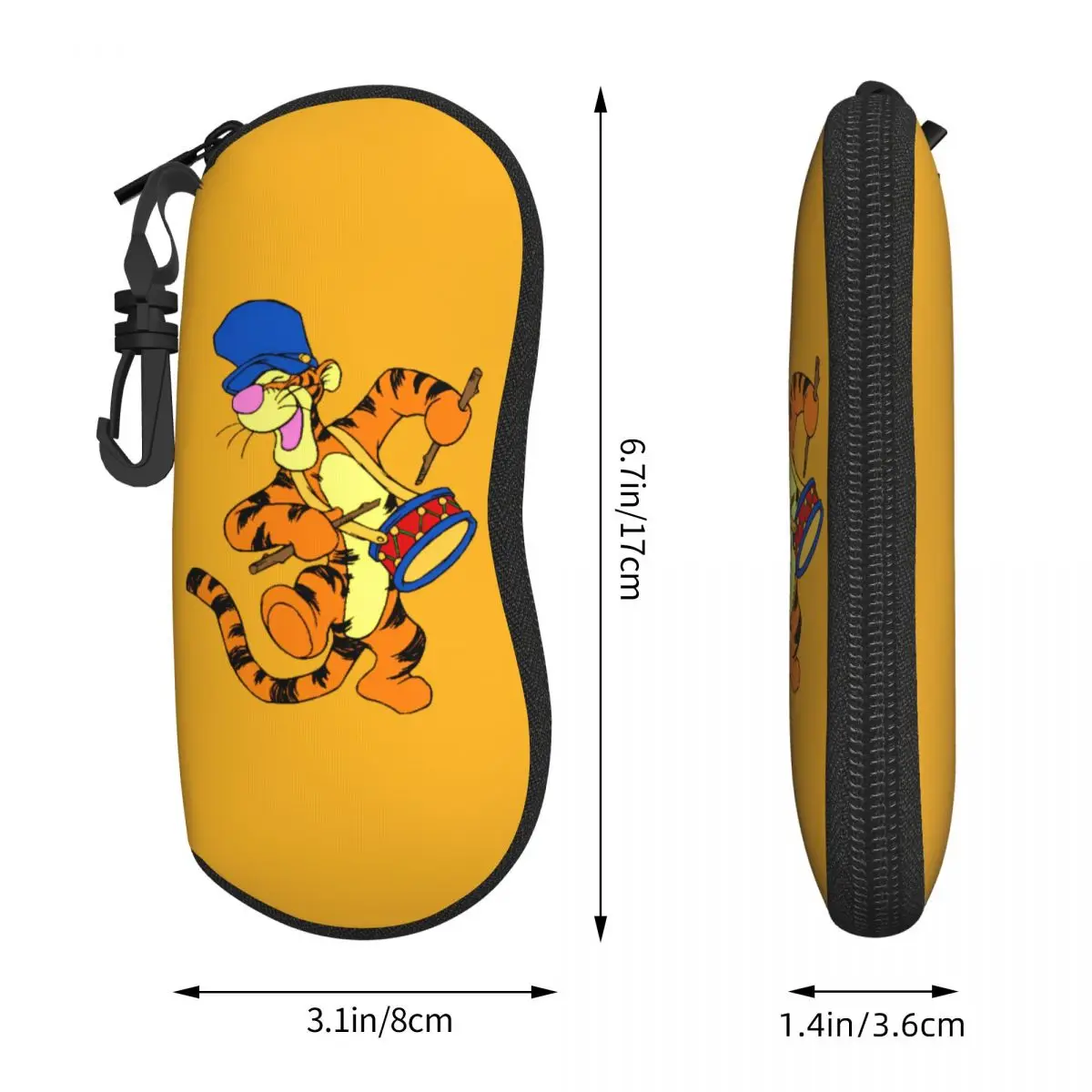 Winnie The Pooh With Friends Tigger funda para gafas funda para gafas de sol diarias bolsa para hombres y mujeres bolsa para gafas clásica fundas para gafas