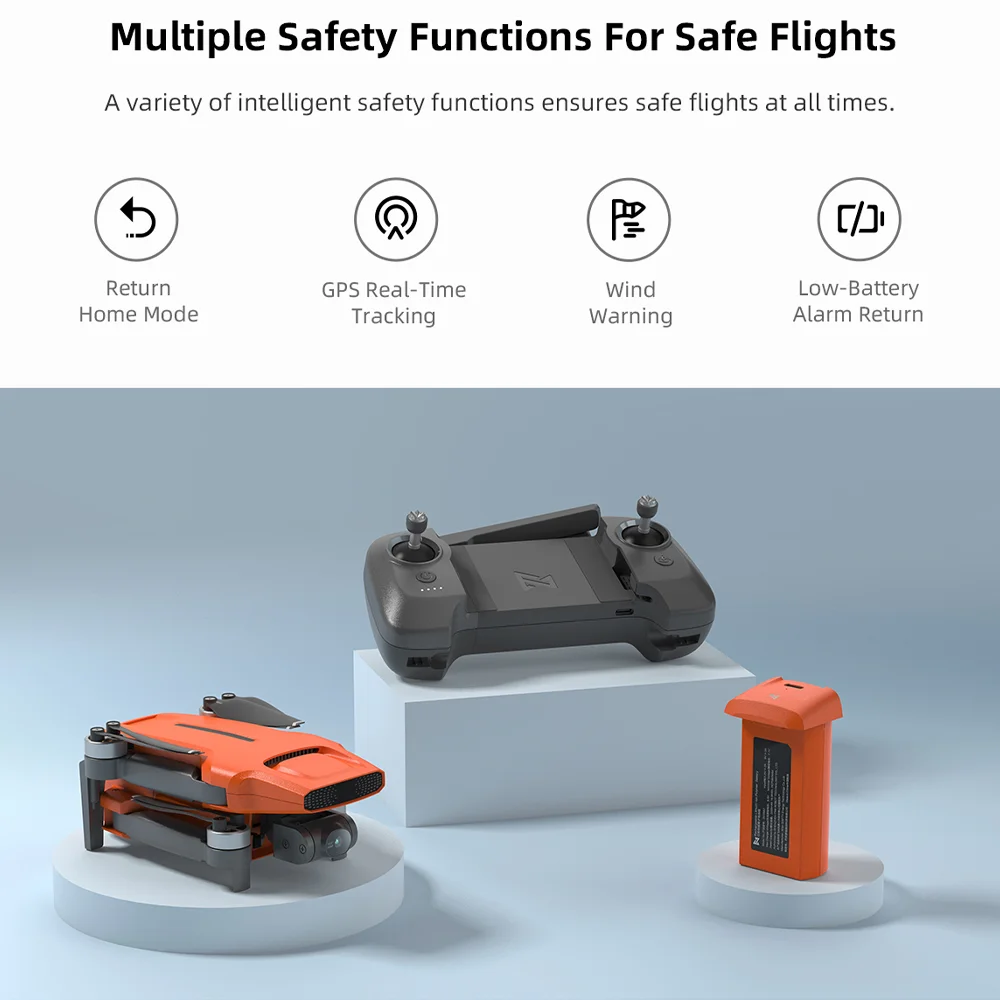 طائرة FIMI MINI 3 بدون طيار 4K احترافية AI Super Night Video 3-axis Gimbal 249g تصميم خفيف الوزن إنذار منخفض البطارية طائرة صغيرة بدون طيار