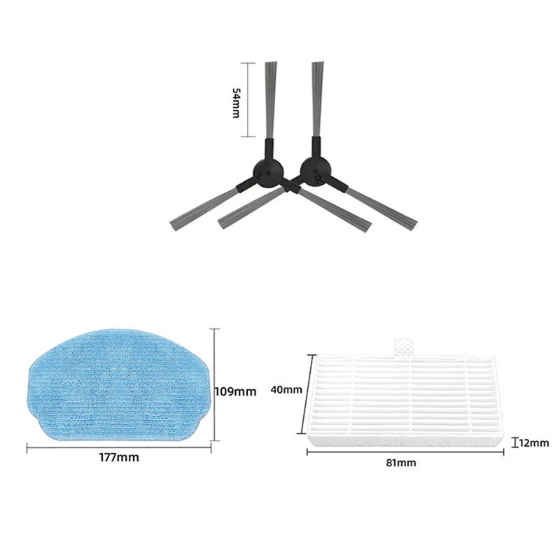 Parti di ricambio per Mannv BR150 BR151 ZCWA BR150 BR151 Robot aspirapolvere Spazzola Filter-Y48A
