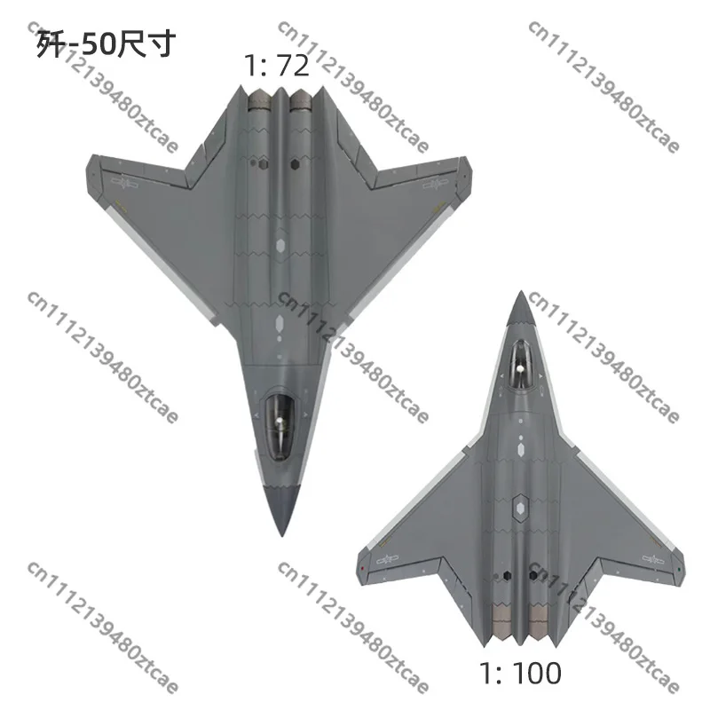 Concept J-50 Sixth-Gen Fighter Alloy Model High Simulation Military Plane Static Collectible