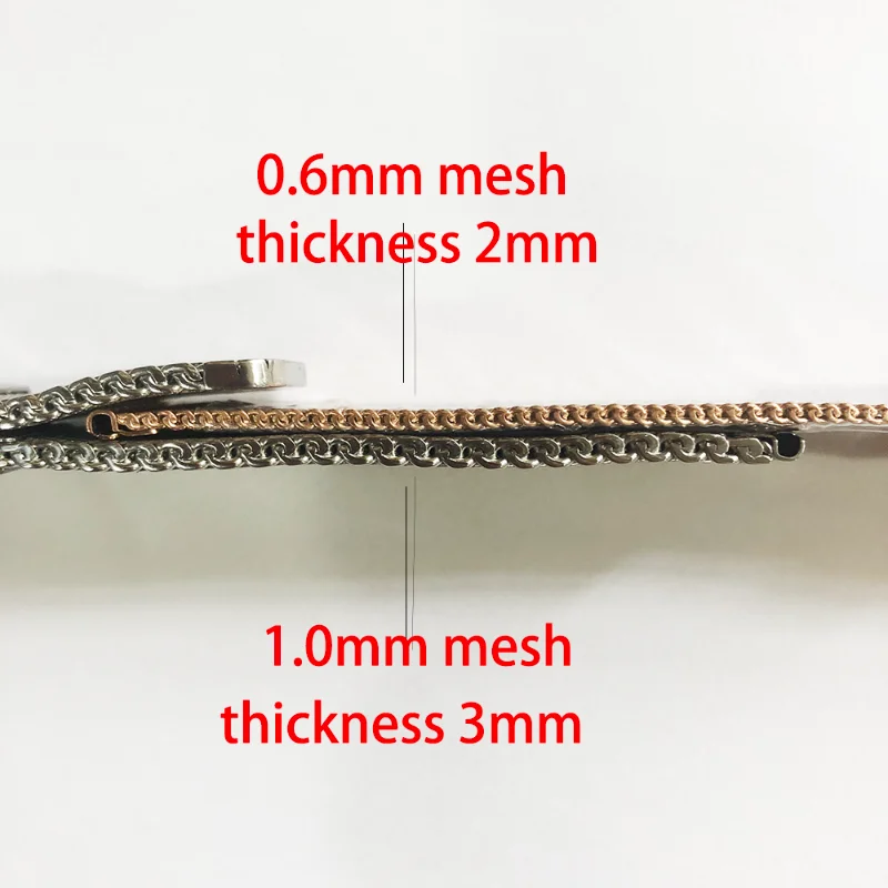 1.0mm 0.6mm Mesh Watch Band for DW Universal Milanese Stainless Steel Strap Wrist Belt Bracelet 8/10/12/14/16/18/20/22/24mm Tool