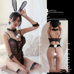 Sex lingerie Rabbit Girl Lace Temptation Cosplay Hot No Take Off Costume anal sexy costume woman suit for roller female Sex shop