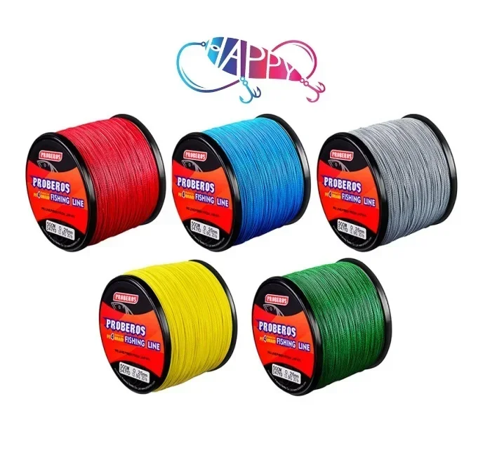 

Wholesale 6lb to 100lb 500M 4 Stands Strong Multifilament PE Braided Fishing line linha multifilamento linha de pesca long line