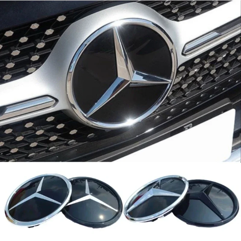 

185mm 3D ABS logo The front grille star logo badge mirror bottom for Mercedes-Benz W164 ML-class Before 2013