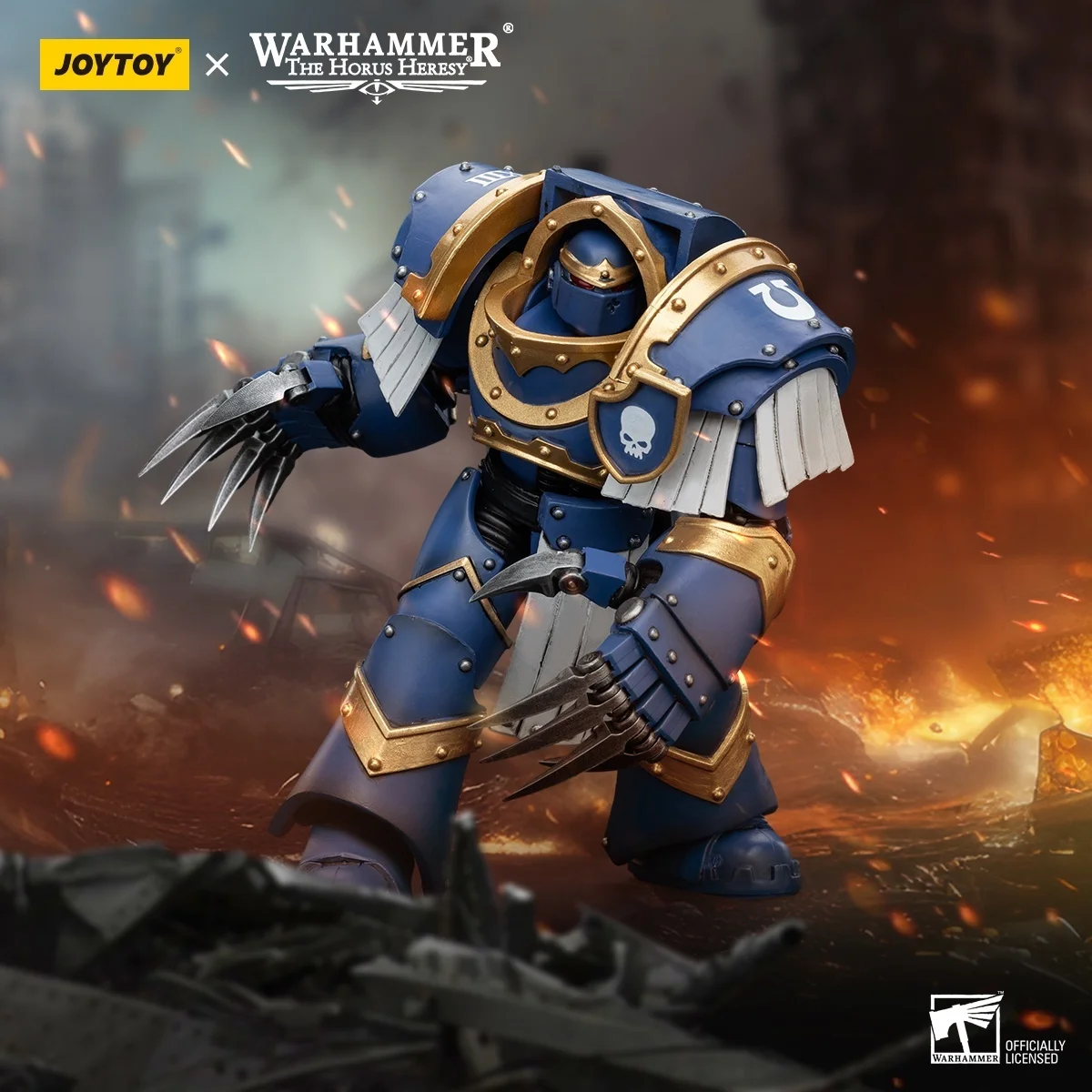

JOYTOY Warhammer The Horus Heresy Ultramarines Cataphractii Terminator Squad Terminator With Lightning Claws Action Figures