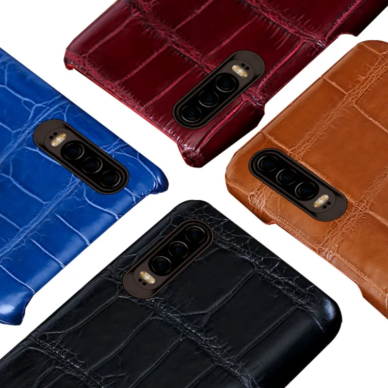 

natural crocodile leather Case For Huawei P30 P40 Lite P50 P60 Pro Mate 40 50 Pro 50RS Cover for Honor 70 80 90 Magic 5 Pro X9A