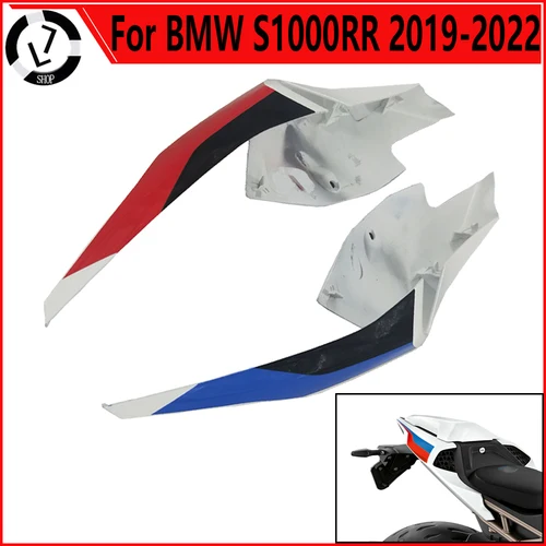 BMW 오토바이 후면 사이드 패널 페어링 부품, S1000RR 2019-2022 ABS 사출 성형 레드 블루 블랙