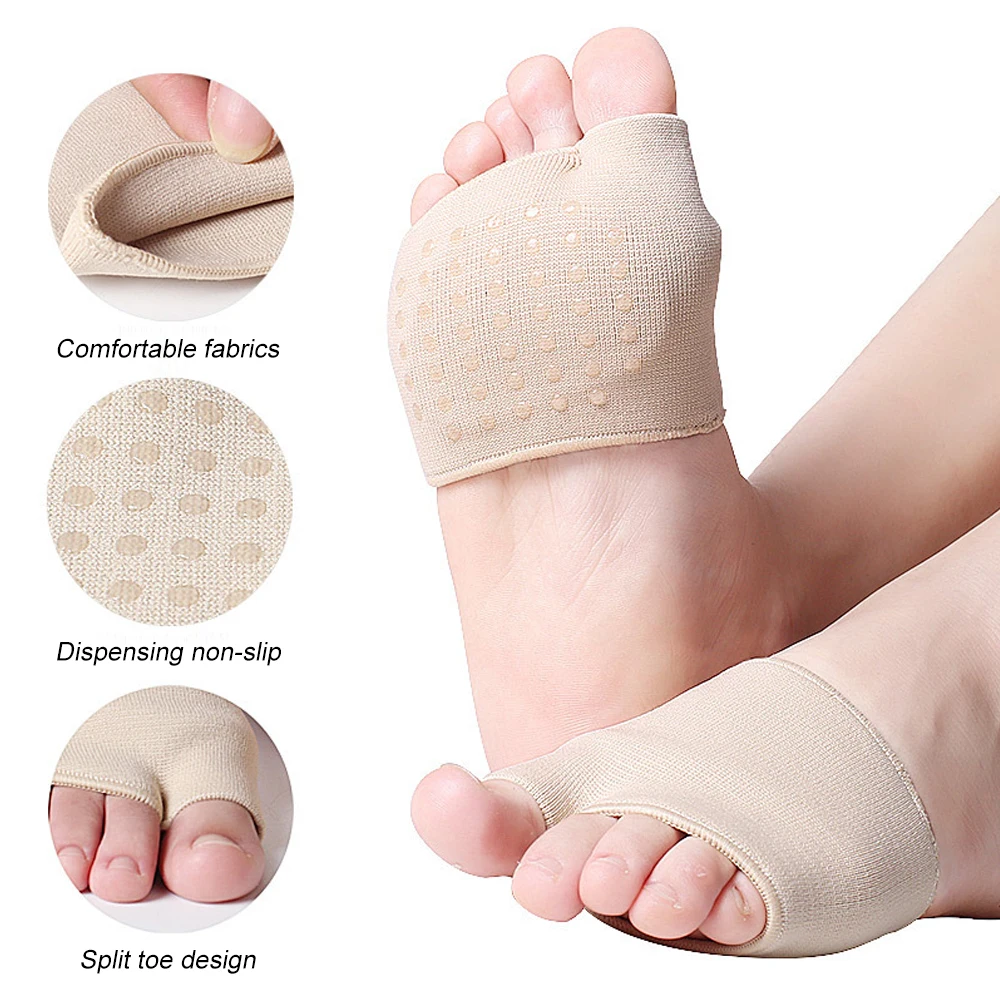 1Pair Metatarsal Pads for Women and Men Ball of Foot Cushion Gel Sleeves Cushions Pad Soft Socks for Supports Feet Pain Relief