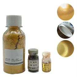 Ceramic Overglaze Color Gold Silver Powder Jingdezhen Ceramic Painting Gold Border Color Painting DIY Ceramic Coloring Pigment