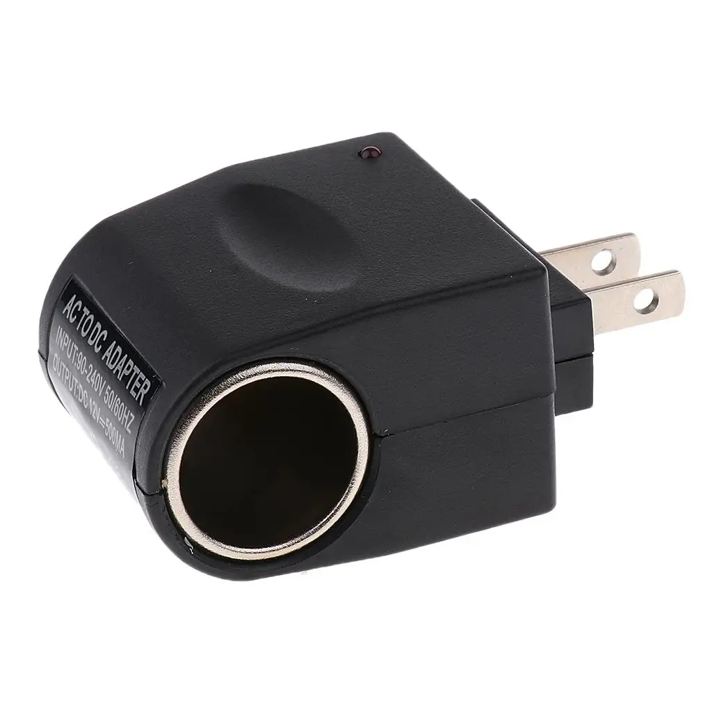 Universal Output Wall 110-220V to DC 12V Car Cigarette Lighter Power Converter Socket Adapter (US Plug)