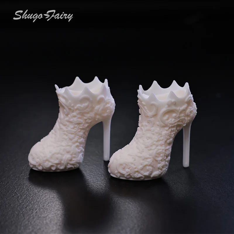 BJD Shoes 1/4 Bjd Dolls High Heeled Suction Foot Fashion Carved Shoes BJD Accessories 1/4 Minifee Girl Body Bjd Doll Shoes