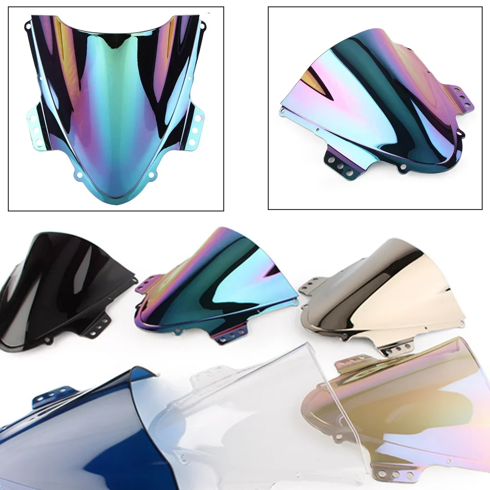 Motorcycle Windshield Double Bubble WindScreen Visor Fairing Deflector For Suzuki GSXR 1000 GSXR1000 GSX-R1000 K5 2005 2006