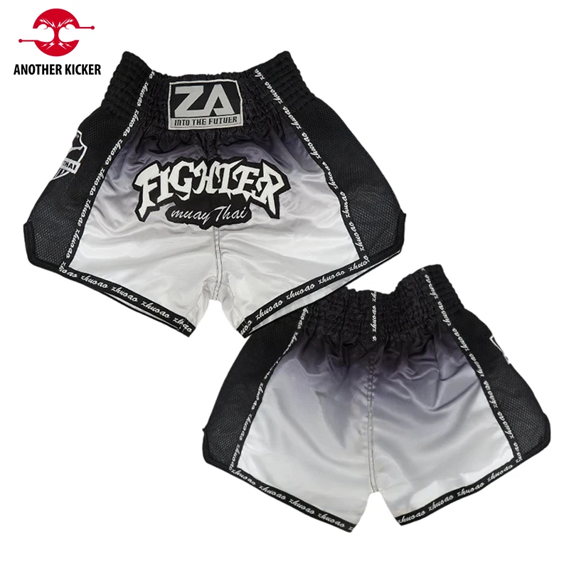

Muay Thai Shorts Men Gradient Color Kickboxing Boxing Training Fight Pants Premium Quick-Dry Kick Boxing Shorts Women Children
