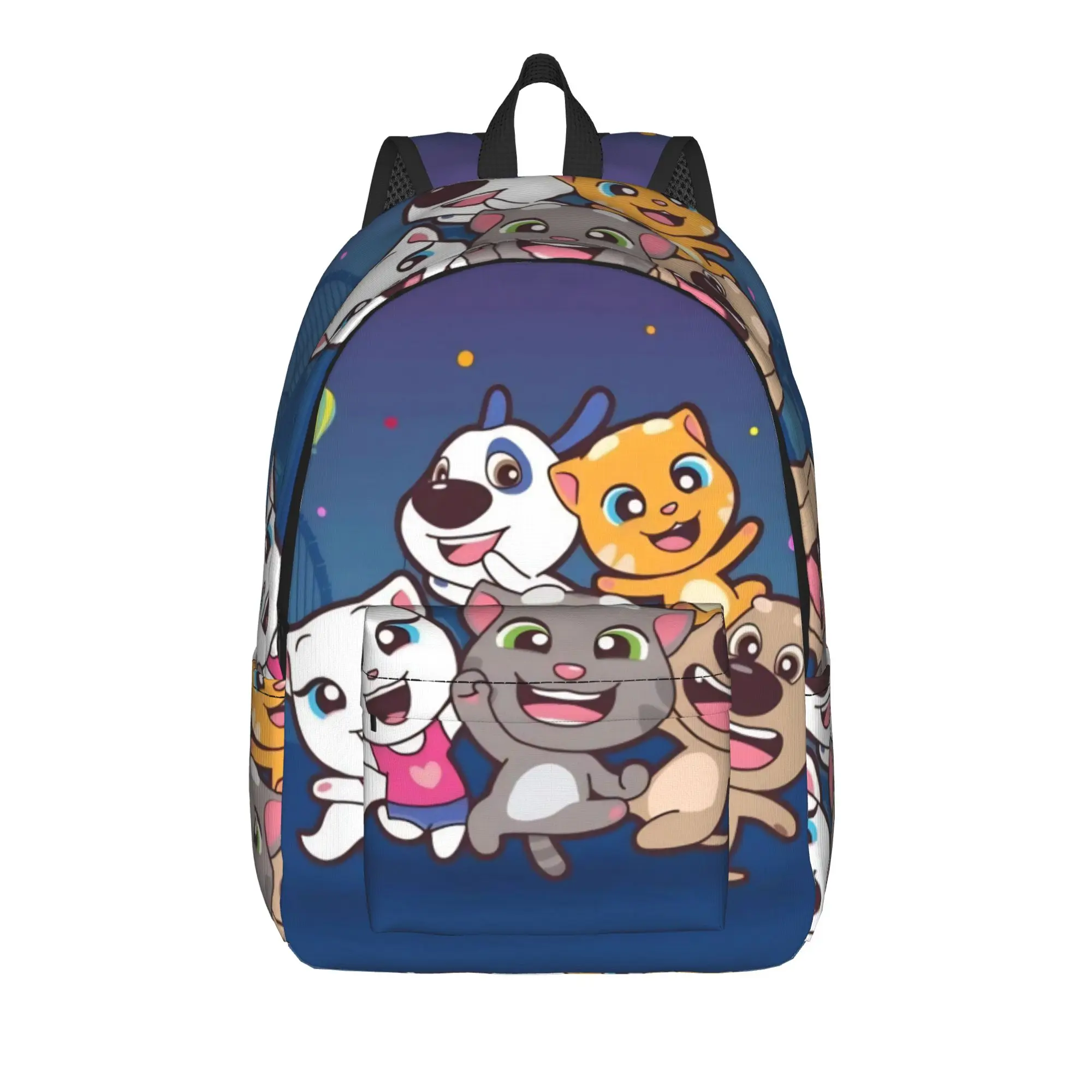 T-Talking T-Tom And F-Friends Classical Backpack Sports Student Hiking Travel  Daypack for Men Women College Canvas Bags