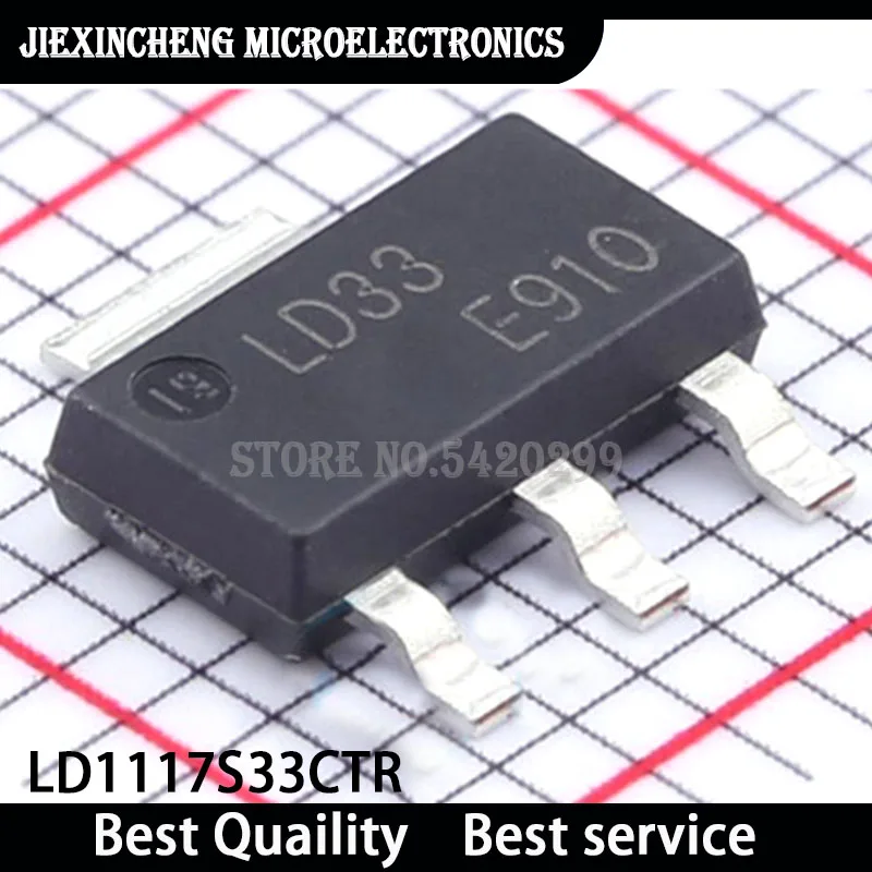 30PCS  LD1117S33CTR LD33  LD1117S33  LD1117S SOT-223 New original Intergrated Circuit