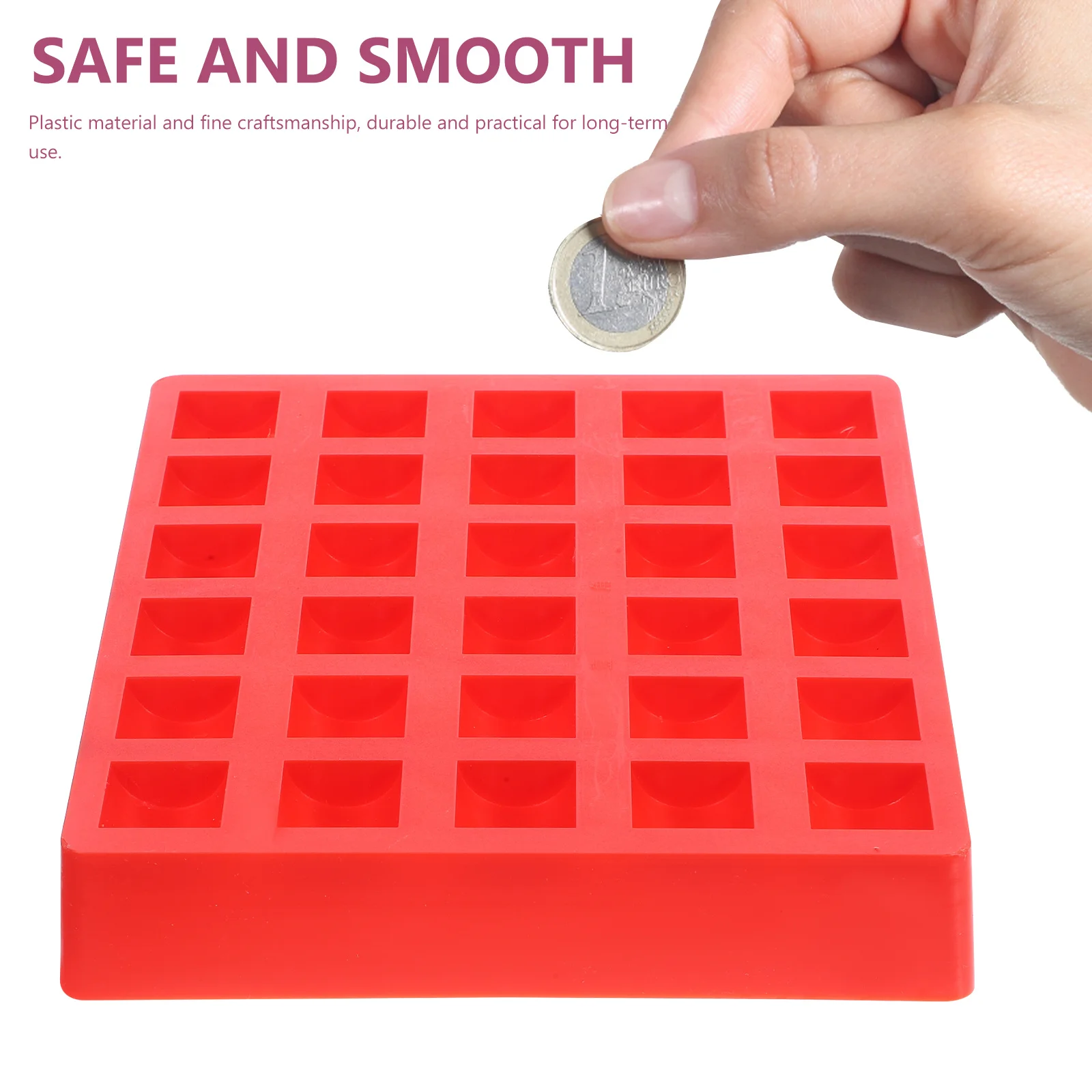 Hard Coin Money Box Plastic Storage Organizer for Dollar Silver Coins Bank Teller Market Vendor Retail