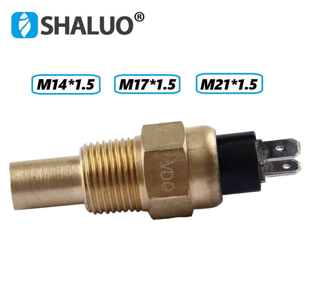 14MM 17MM 21MM Diesel Engine Water Temperature Sensor NC 120C working Temp Brass Diesel Generator Sensor
