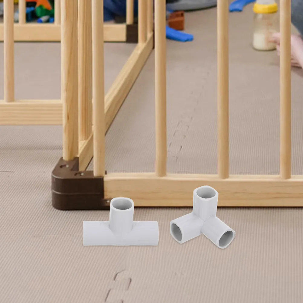 12pcs Baby Indoor Protective Fence Connectors PE Plastic Playpen Repair Parts Durable Safety Barrier Replacement for Kids