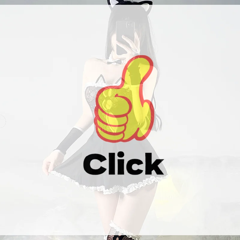 

Sexy Lingerie Catwoman Nightgown Uniform With Lace Strapless See-through Mesh Patchwork Set