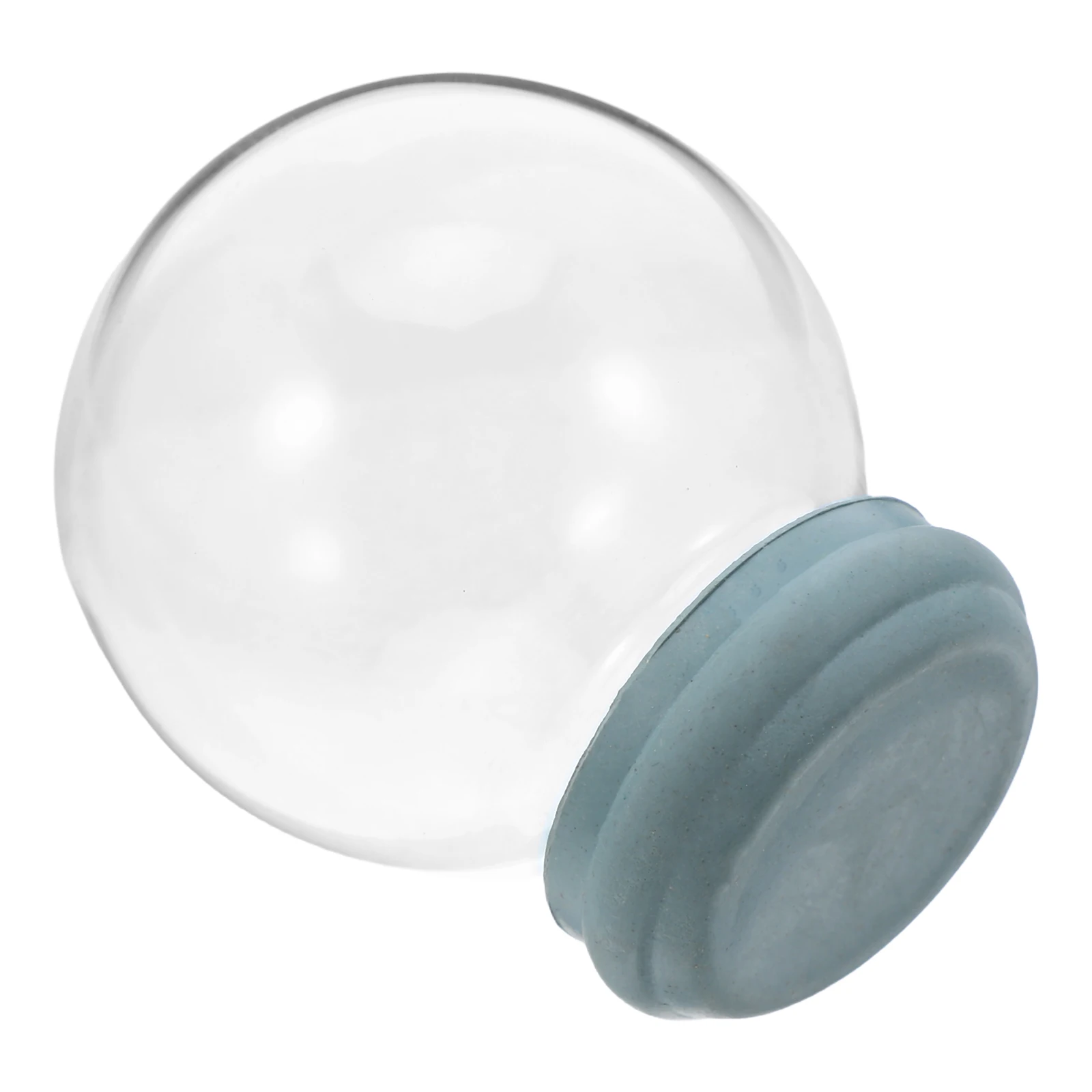 

Glass Snow Globe Empty Clear Dome Base DIY Craft Snow Globe Making Supplies Holiday Tabletop Decor Glass Globes