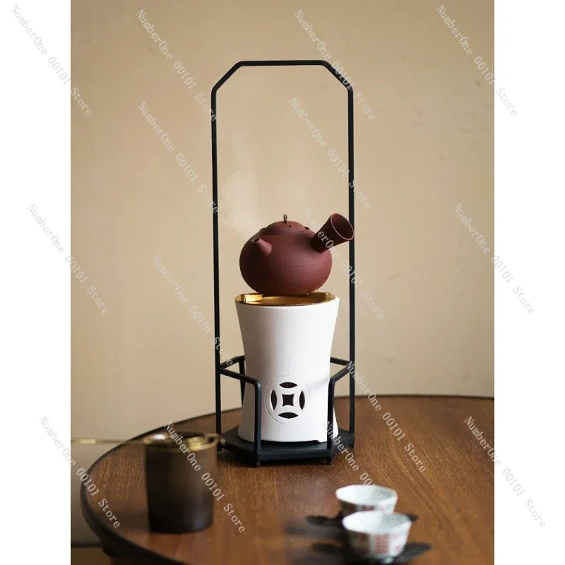 Retro Style Stove Small Fried Tea Charcoal Stove Tea Room Heater Stove Tea Hanging Pot Stand Household Charcoal